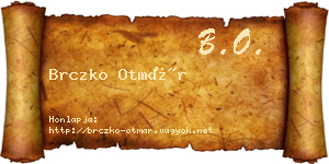 Brczko Otmár névjegykártya